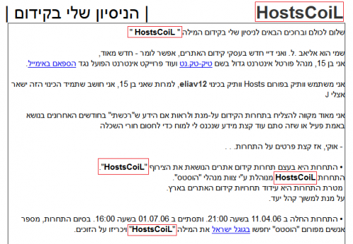 דף התחרות שלי שזכה במקום ראשון - חושבים שהייתי מודע לצפיפות מילות מפתח?