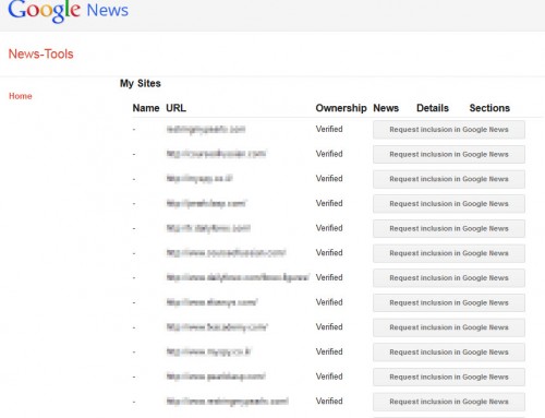 Google News Publisher Center