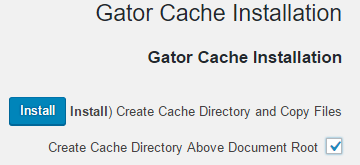 Gator Cache - תוסף מומלץ