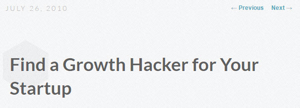 הפוסט שהעלה לבלוג: Find a Growth Hacker for Your Startup